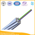 Fio de terra ótico aéreo da fibra do tubo de alumínio de 57/12 OPGW